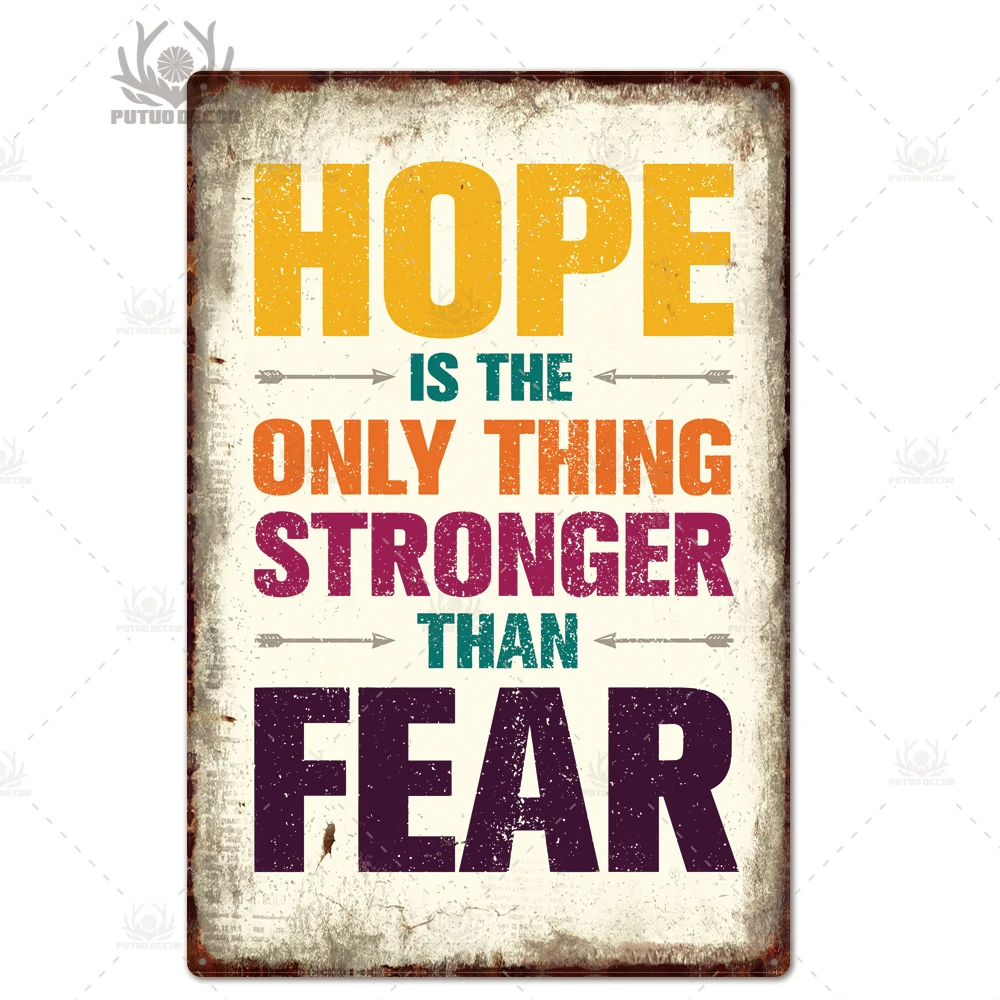 

Металлическая вывеска Putuo Decor