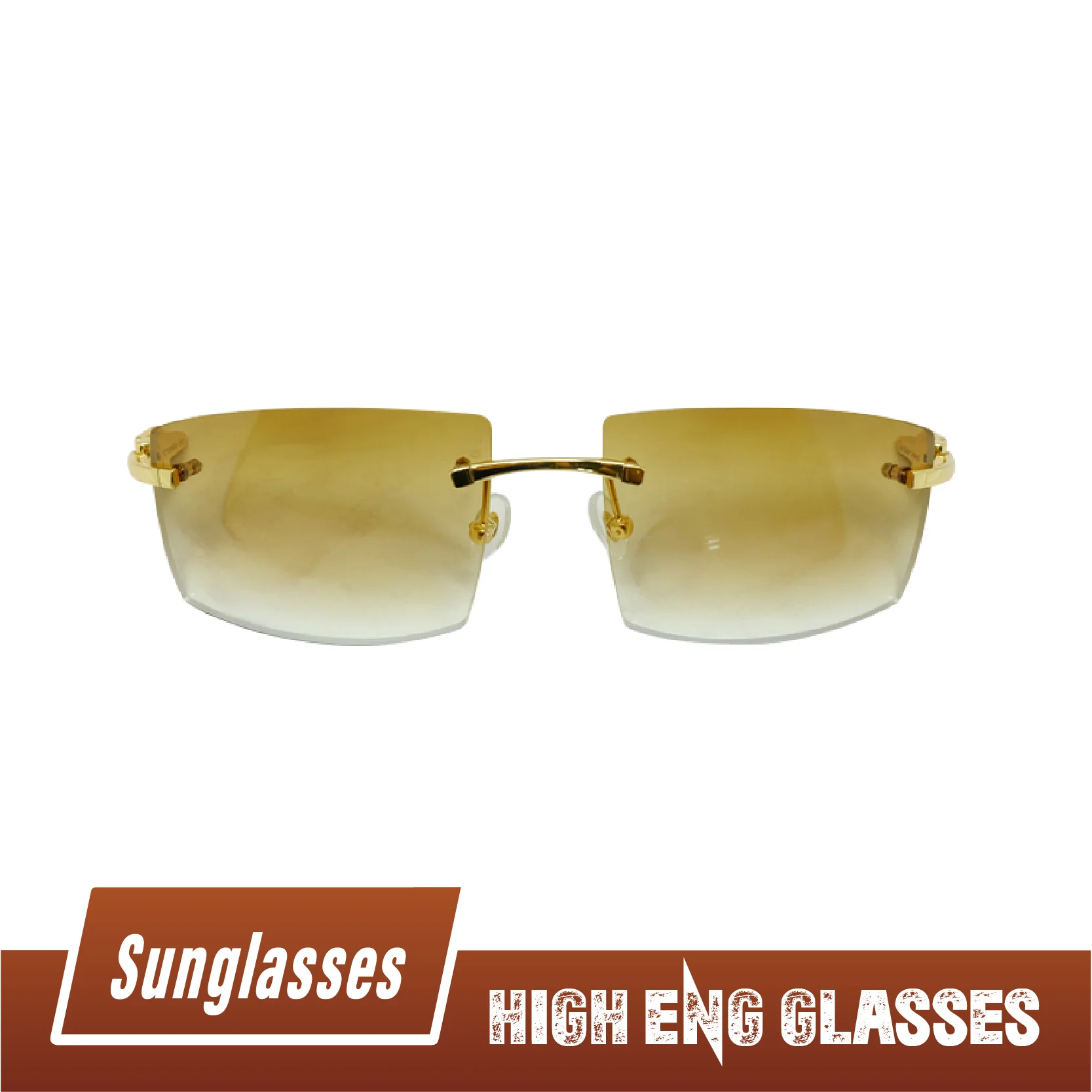 

Natual Buffalo Horn Sunglasses Rimless Luxury Designer Carter Sun Glasses Men Sun Shades For Women Outdoor Protect Eyewear