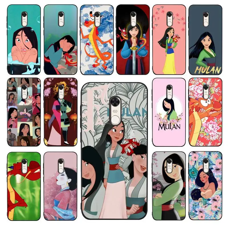 

Disney Mulan Phone Case for Redmi 5 6 7 8 9 A 5plus K20 4X 6 cover