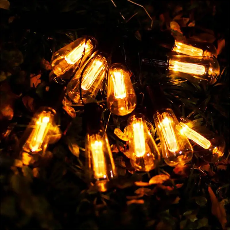 

Solar LED String Light Outdoor Garden Solar Lamps Waterproof Solar Powered Edison Filament Bulb Street Patio Holiday Lighting