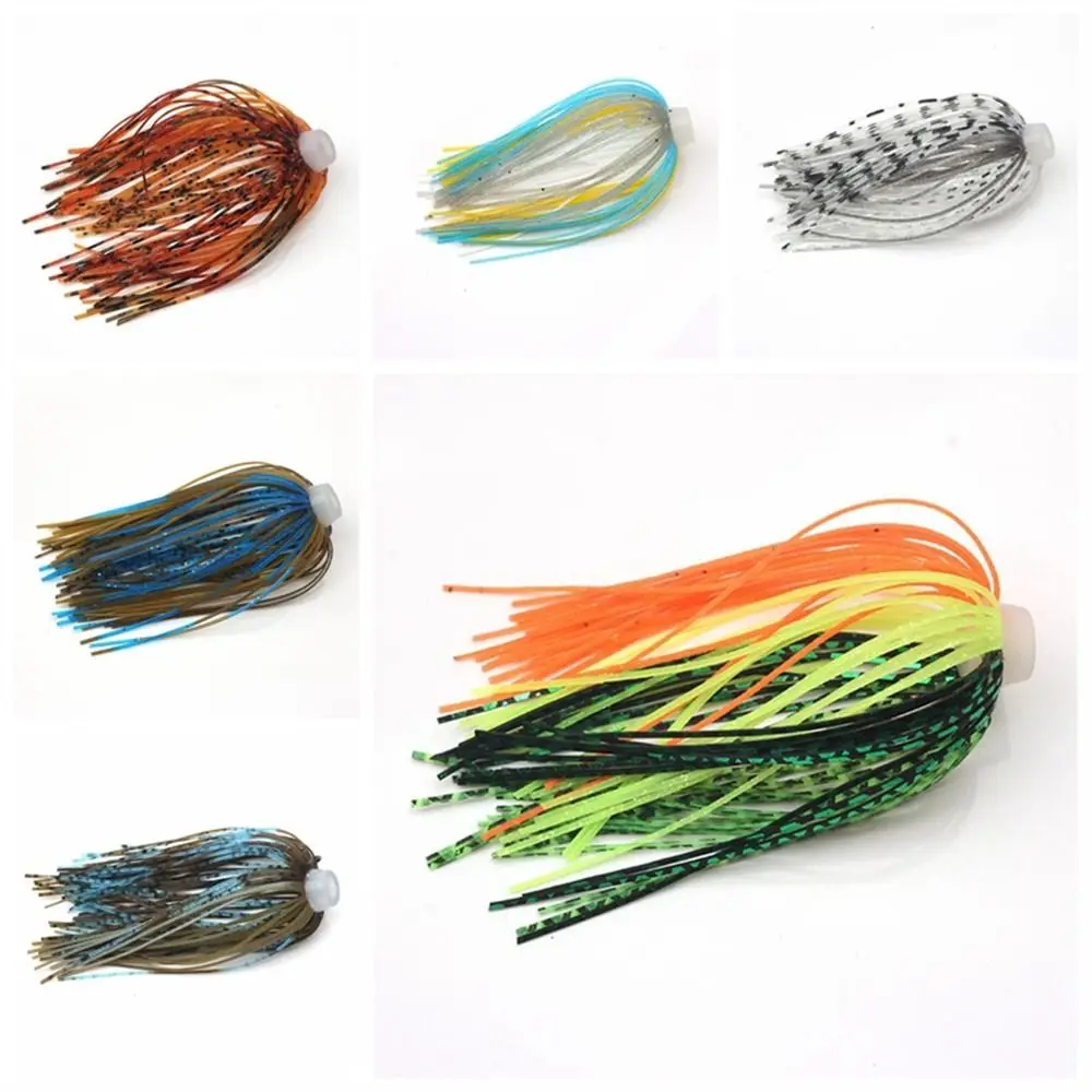 

88 Strands Silicone Skirts Bass Jigs Elastic Umbrella Sensation Skirts Soft 64mm Buzzbaits Spinner Jigging Lure