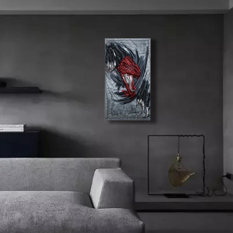 Большой дракон настенный подвесной кристалл форма для эпоксидной смолы 3D