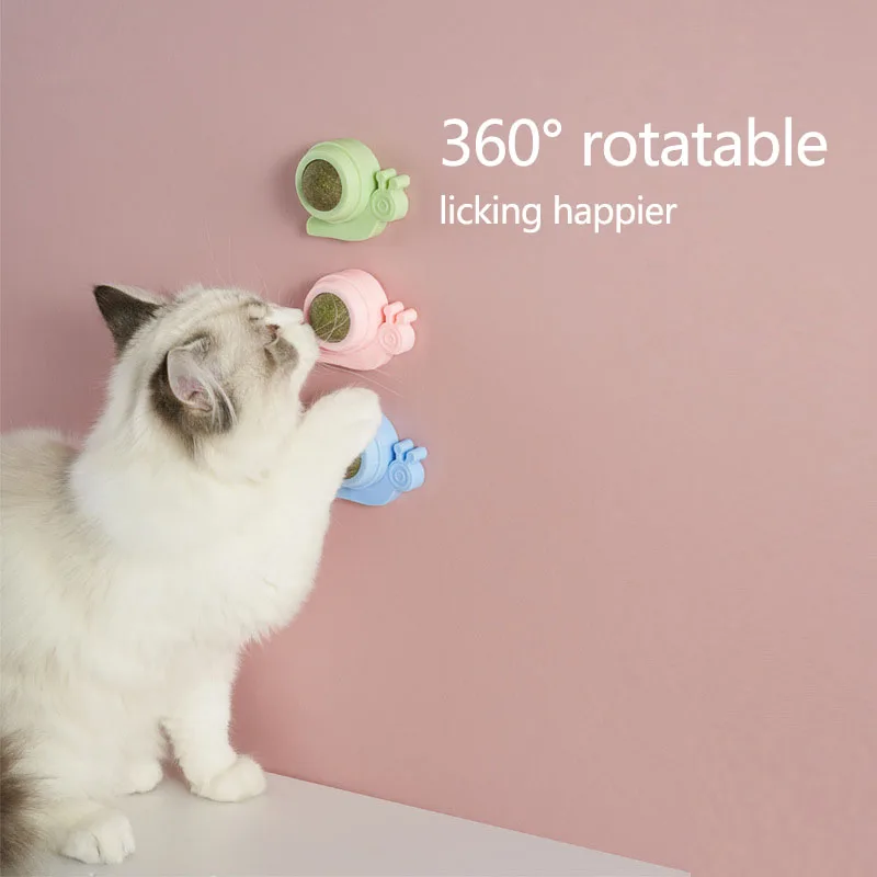 Вращающаяся кошачья мята игрушка для домашних животных краб улитка лижущий