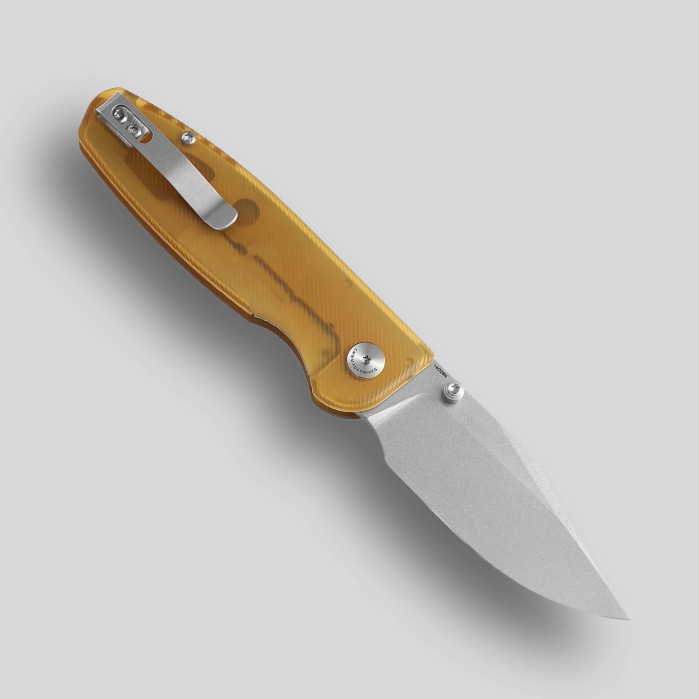 Фото Складной карманный нож CMBMADEKNIVES CMB Lucky 14C28N из стали с рукоятью из PEI для кемпинга, EDC, модель CMB-21E №3