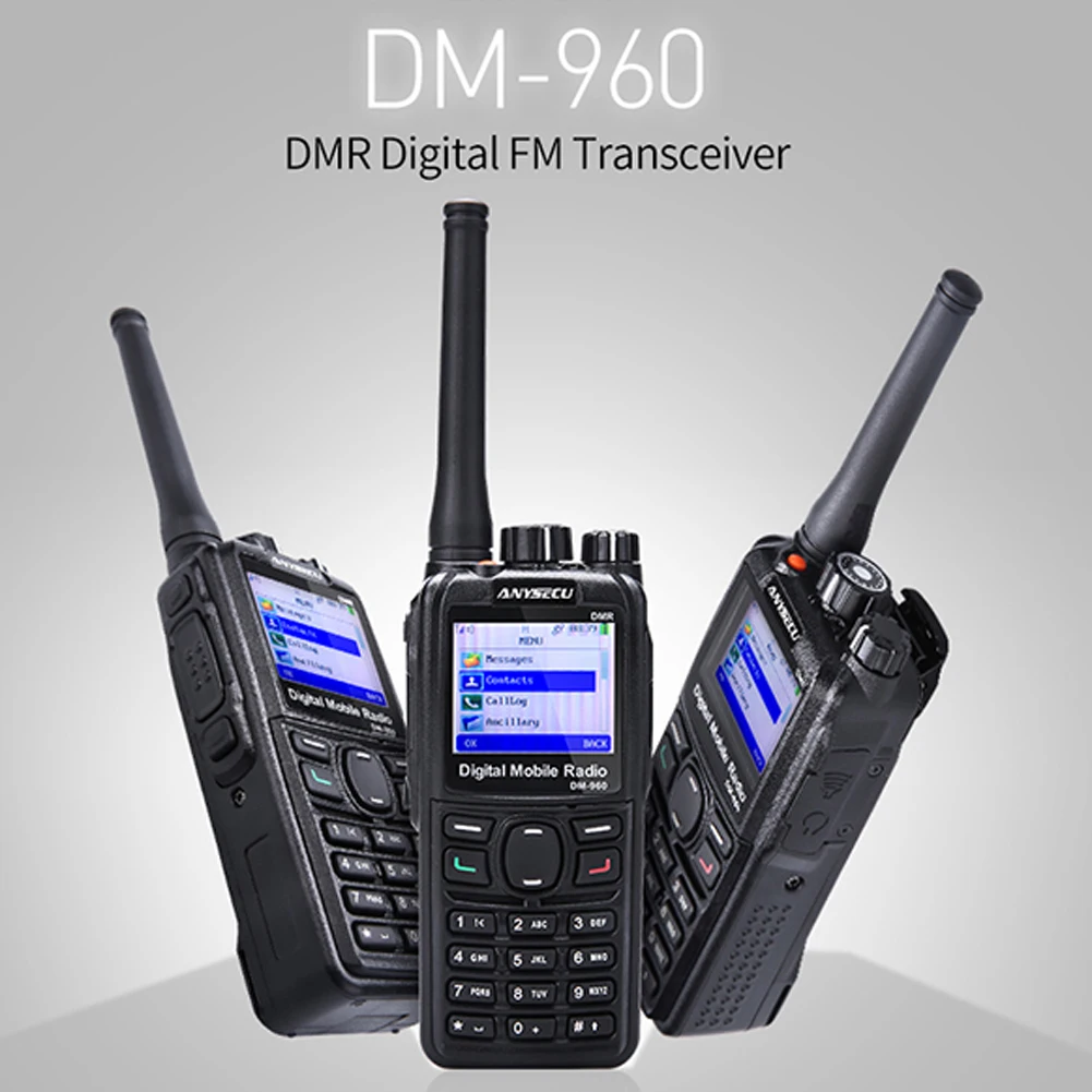 ANYSECU рация ПМР DM-960 TDMA Ham Радио DM960 UHF 400-480MHZ Двойной Слот раз совместим с MOTOTRBO -