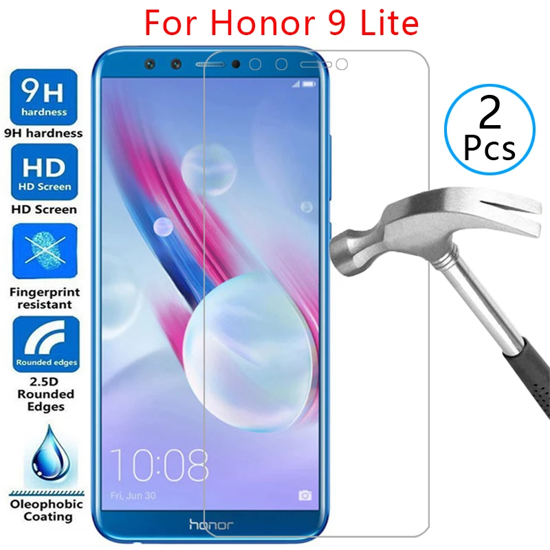 

Закаленное стекло для защиты экрана для honor 9 lite, чехол для honor9lite, honer, onor, hono 9lite, легкий защитный чехол для телефона