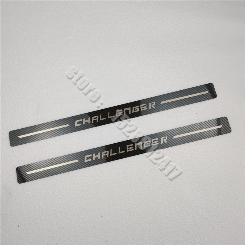 

For DODGE CHALLENGER 2009-2020 Door Sill Scuff Plate Cover Trim Stainless Steel Threshold Pedal Styling Protect Car Accessories