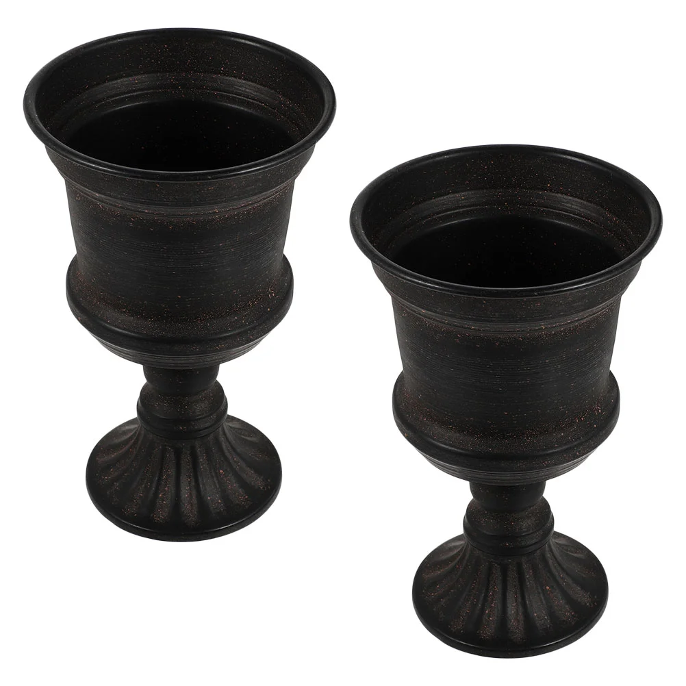 

Flower Vase Urn Pot Wedding Planter Metal Stand Pillartrumpet Garden Pots Outdoor Column Front Iron Planters Holder Tall Table