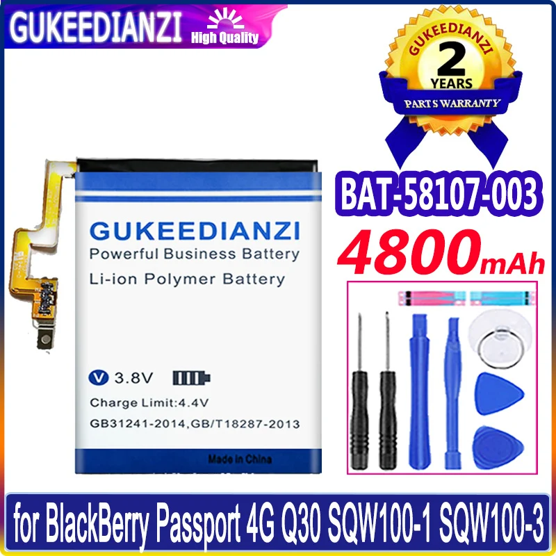 

BAT-58107-003 4800mAh Replacement Battery For BlackBerry Passport 4G Q30 SQW100-1 SQW100-3 Q 30 High Quality Battery