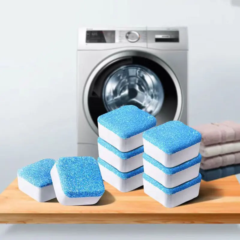 

4/8PCS Washing Machine Cleaner Effervescent Tablets Deep Cleaning Washer Deodorant Remove Stains Detergent for Washing Machine