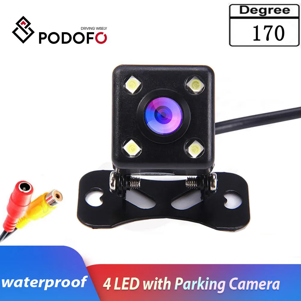 

Podofo Auto CCD HD Car Backup Reverse Camera Rear Monitor Parking aid Universal Camera Front Rear View Camera Waterproof Camera