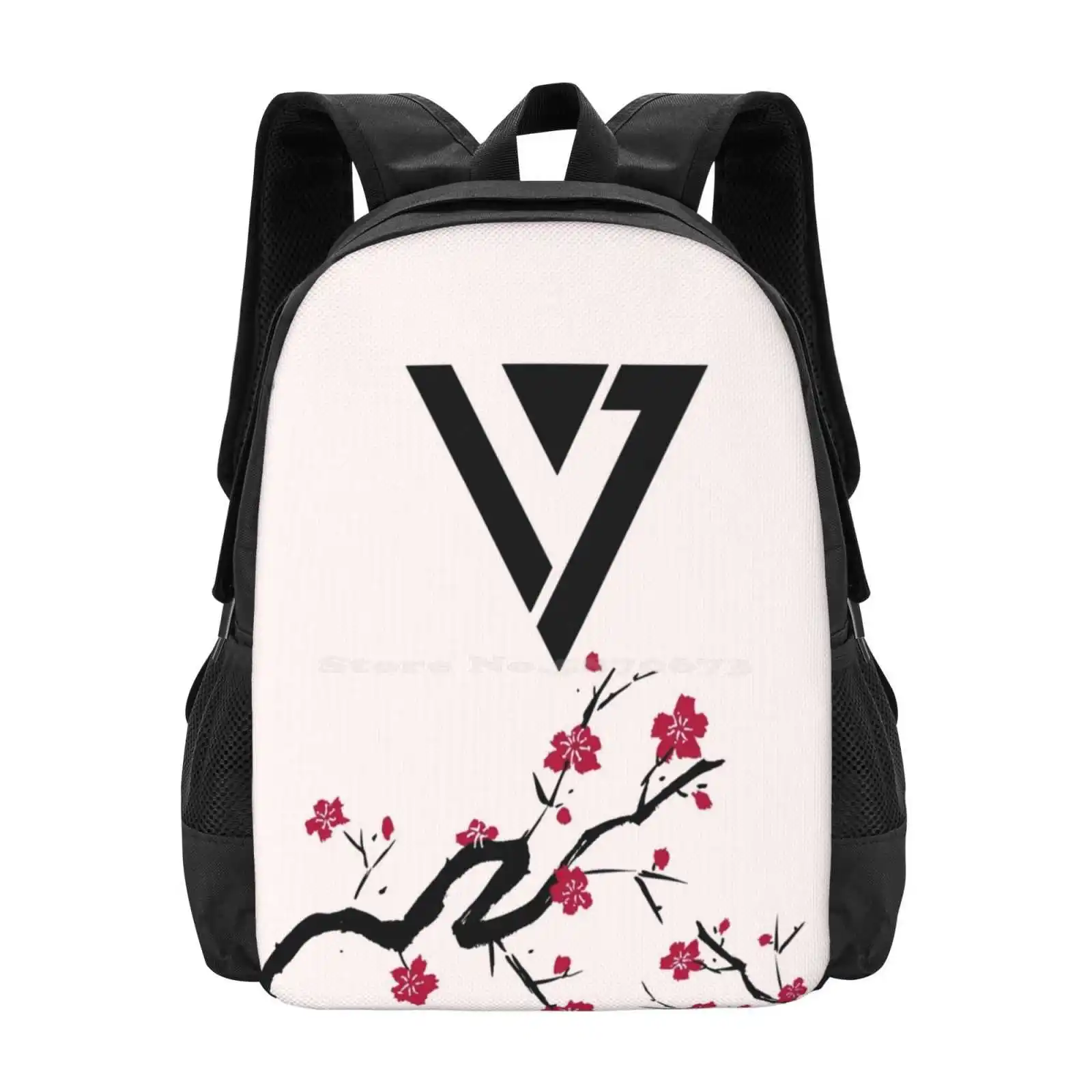 Seventeen Cherry Blossom Logo Hot Sale Backpack Fashion Bags Seventeen Kpop Kpop Seventeen Pledis Seventeen Seventeen Pledis