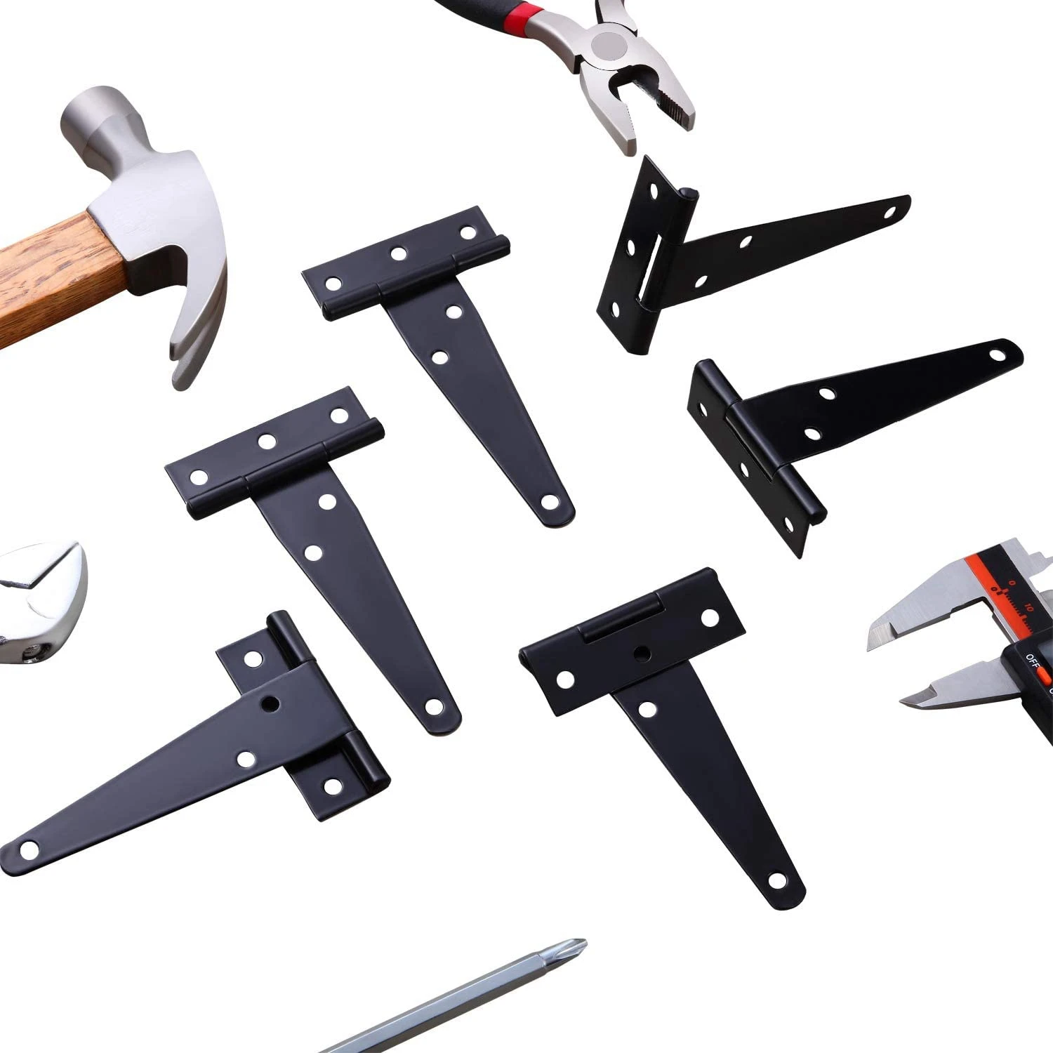 6 шт. 4-дюймовые Т-образные петли для дверей