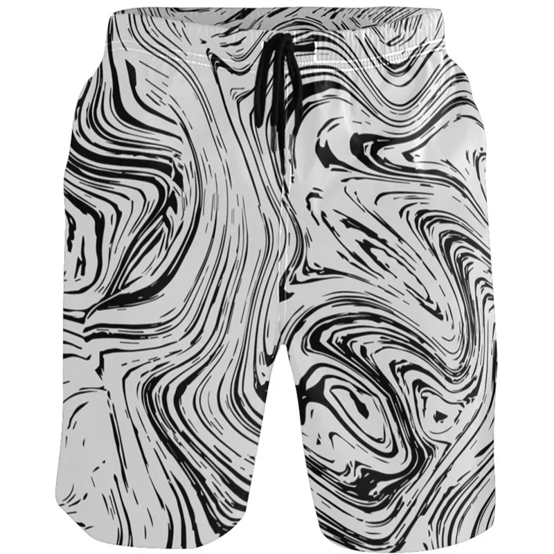 Шорты мужские пляжные быстросохнущие с 3D-принтом радуги