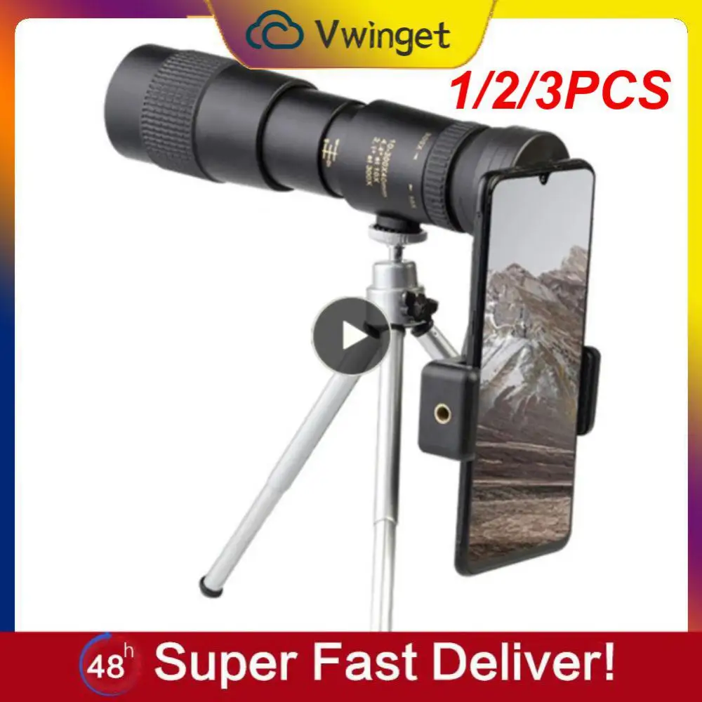 

1/2/3PCS 10-300X40mm Super Telephoto Zoom Monocular Telescope Tripod Eye Protection Waterproof FMC Ultra-High Transmittance Fit