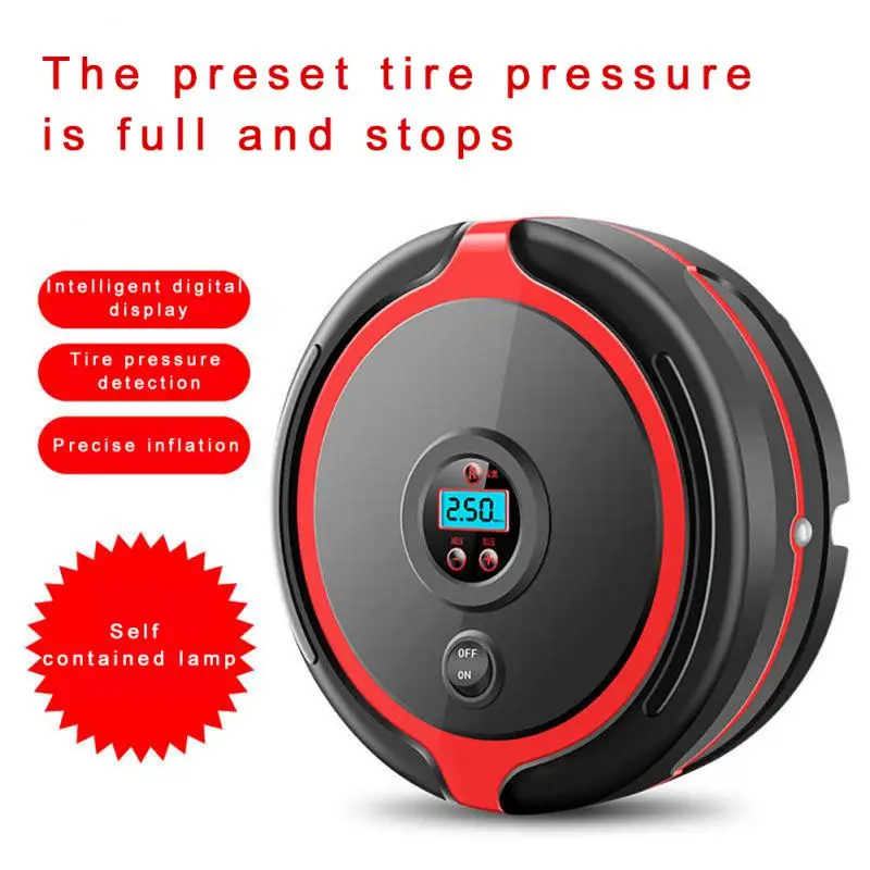 

Автомобильный Универсальный воздушный насос с цифровым дисплеем, 12 В, портативный автомобильный воздушный компрессор, электрический насос...
