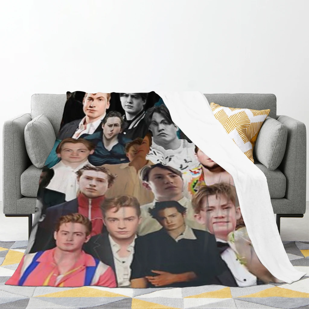 Комплект коннор фотоколлаж среднее одеяло мягкие комплекты одеял пледы для