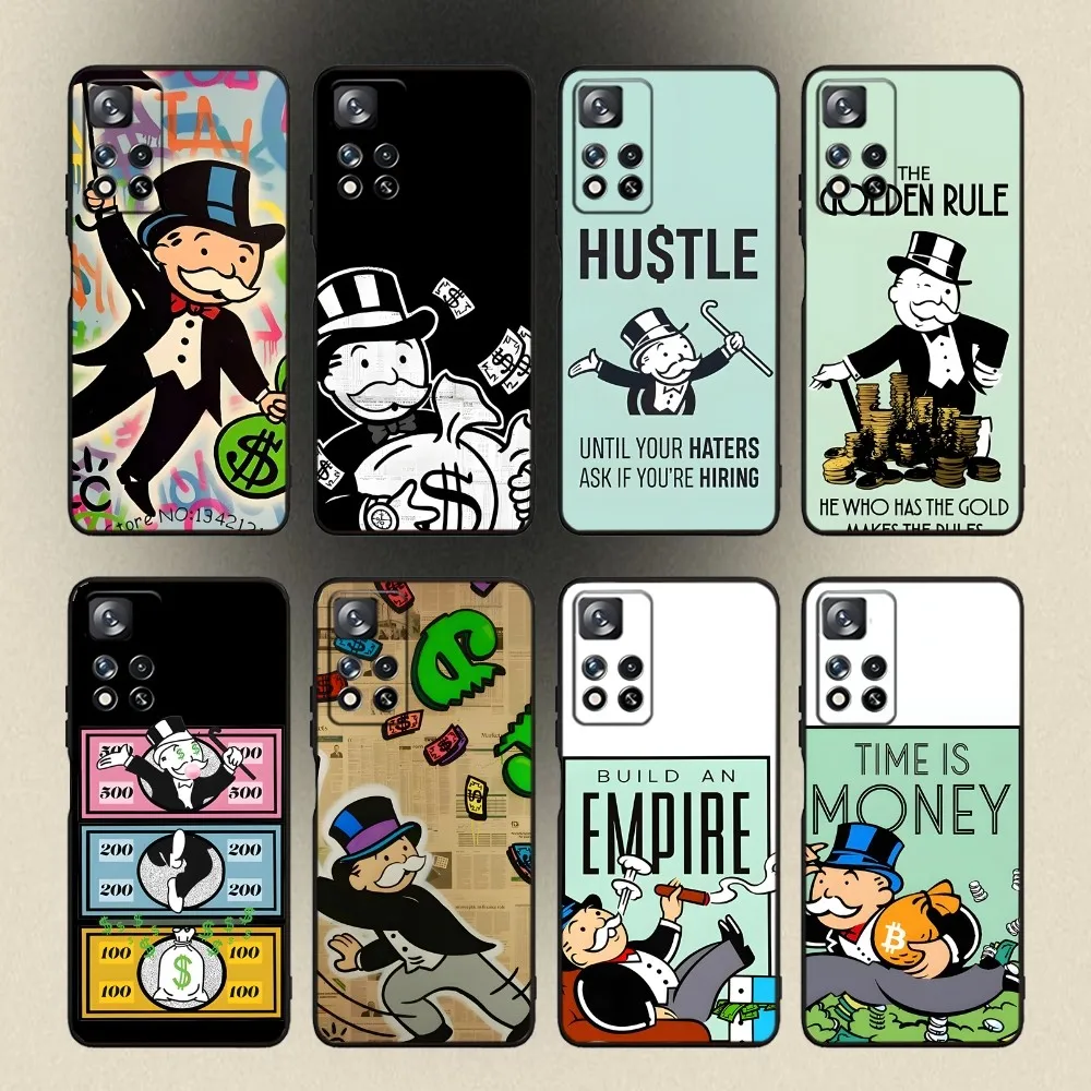 Чехол для телефона Dollar Alec Monopoly Man Samsung Galaxy A20 A21s A22 A31 A32 A52 A53 A72 73 A80 A91 Мягкий черный