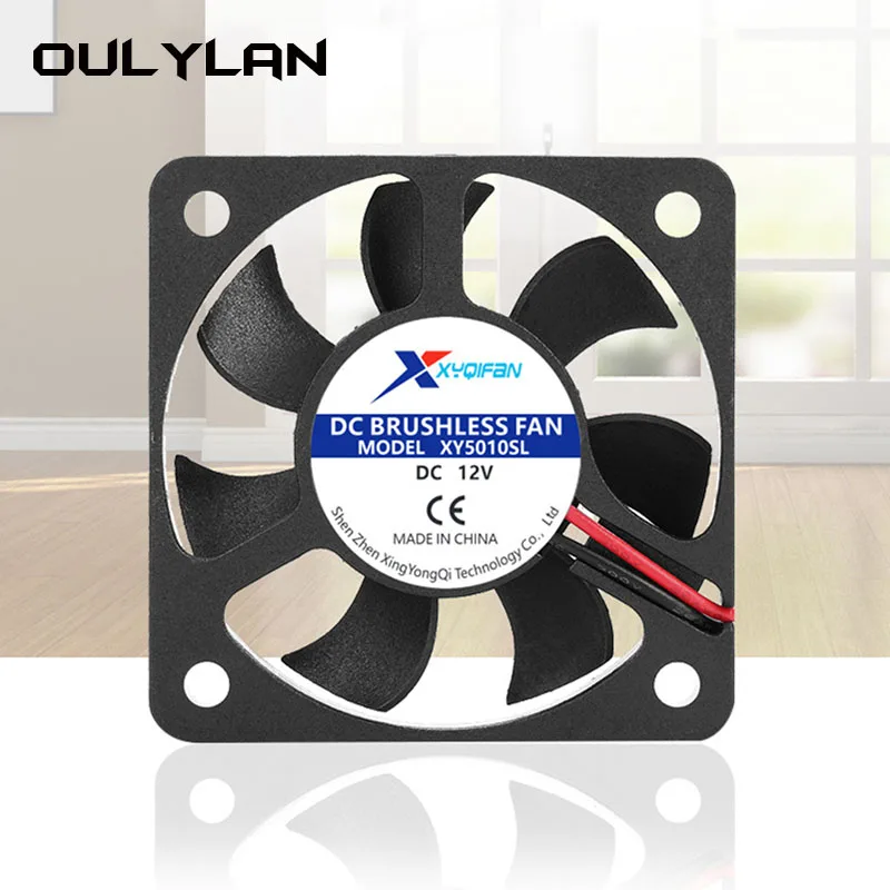 Кулер для 3D-принтера Oulylan, 50 мм, 4500 об/мин, 12 В, 24 в пост. Тока