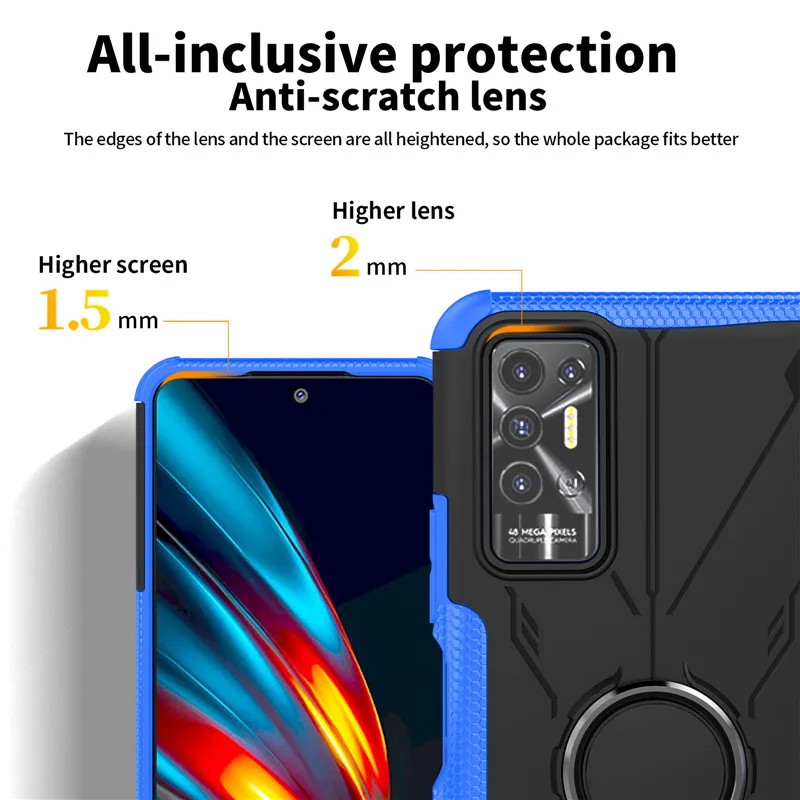 Shockproof Cover For Tecno Pova 2 Case Tecno Pova 2 Cover Hard Holder Back Protective Bumper For Tecno Pova 2 Coque 6.9 inch