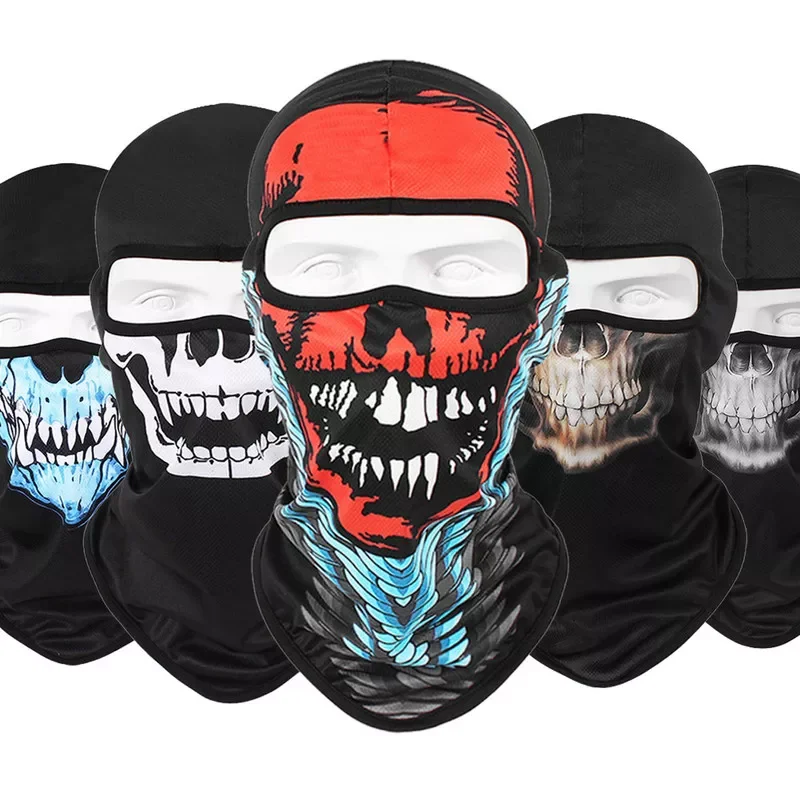 

Face Mask Cool Robot Skeleton Halloween Mask Scarf Joker Headband Balaclavas for Cycling Fishing Ski Face Shied