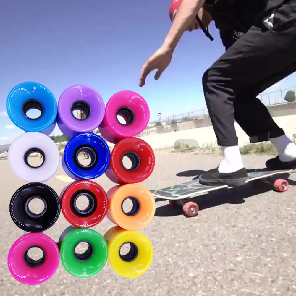 

4pcs Skateboard Longboard Wheels 60mm 78A Road Skate Action Motion Wheels Bearing Beginner Skateboards Replacement Equipment