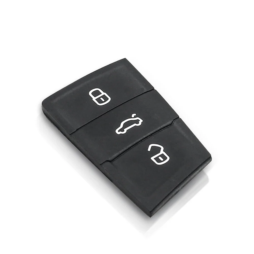 Фото KEYYOU 10 шт. 3 кнопки резиновый автомобильный дистанционный ключ для Volkswagen VW Golf 7 4 5 Mk4 6 для Skoda Octavia для Seat Leon Ibiza Altea №3