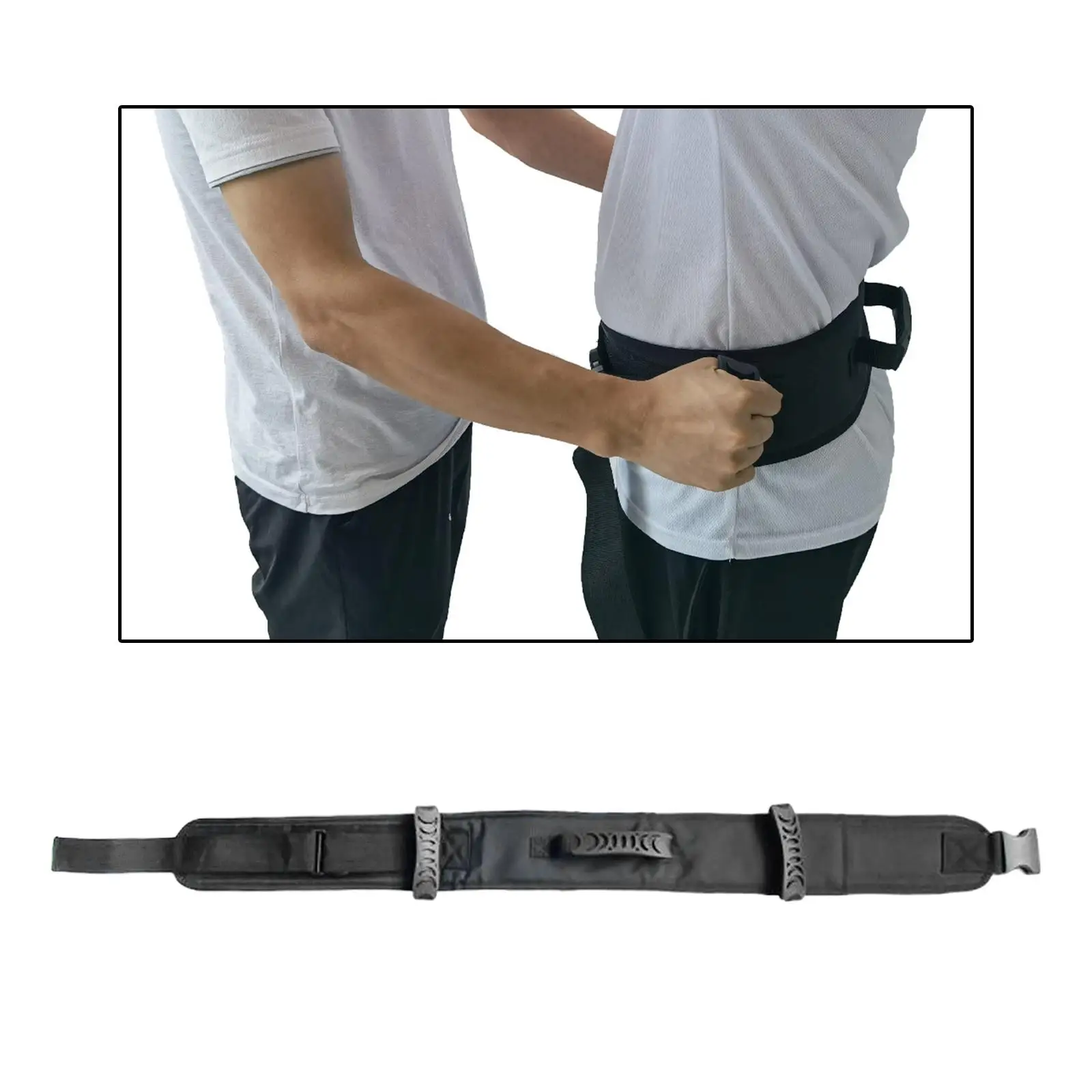 Пояс для подъема съемным петлями для ног, помощник при передвижении для предотвращения падений, удобная ходьба для пожилых людей, прикованных к кровати или инвалидных колясок.
