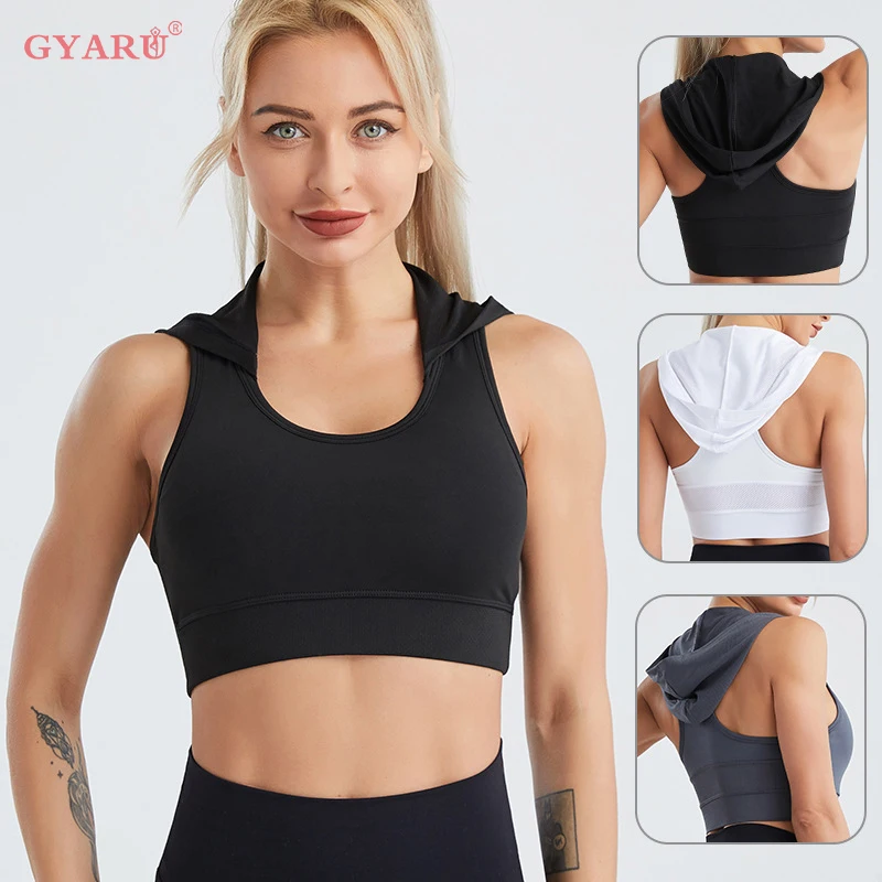 

GYARU Hooded Crop Tops Seamless Yoga Set Long Sleeve High Waist Scrunch Leggings Workout Sport Fitness Women Athletec Suits