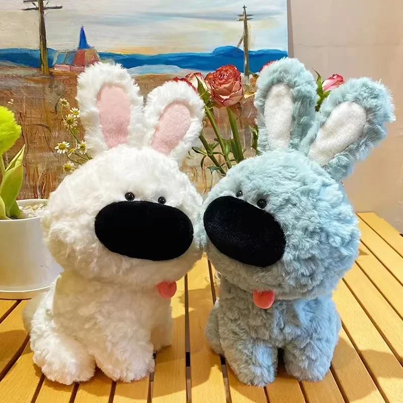 

New Cute Soft Fulffy Rabbit Dog Plush Toy Kawaii Stuffed Animals Puppy Plushies Doll Anime Soft Kids Toys for Girls Boys Gifts