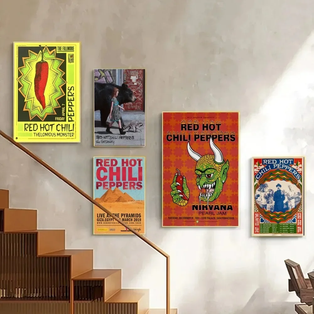 R-red Hot-chili Peppers Wall Art Poster Современный Стиль Холст С Принтом Домашний Декор Для