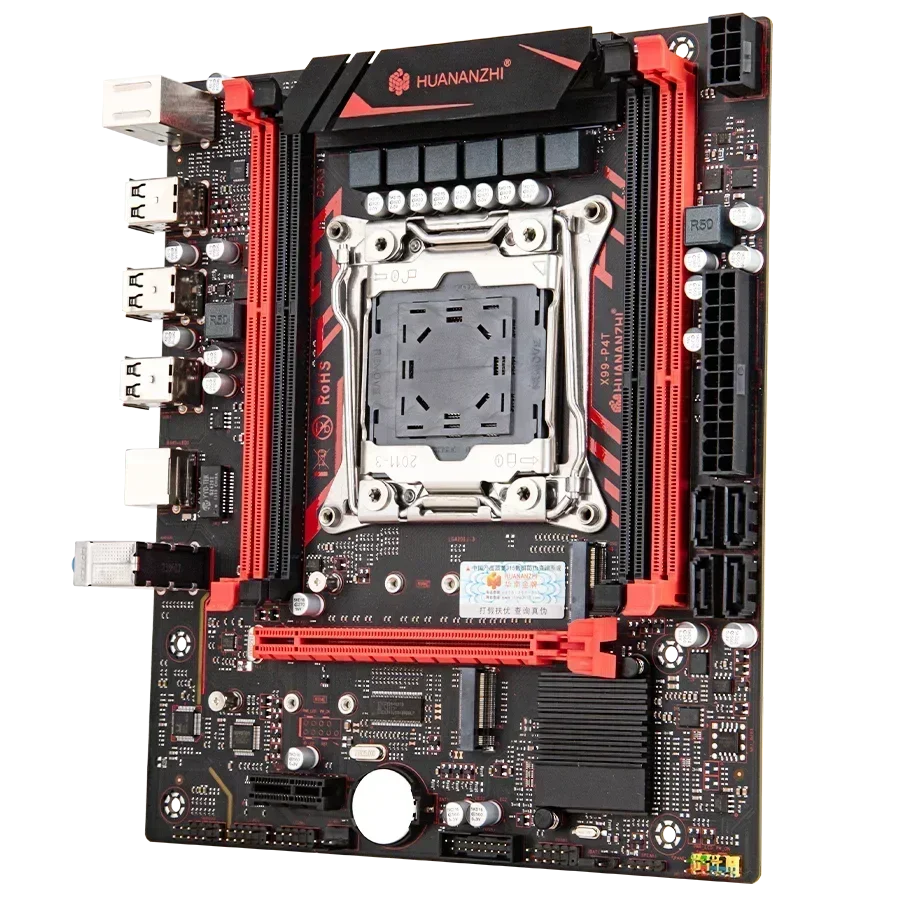 Материнская плата HUANANZHI X99 P4T LGA 2011-3 XEON с поддержкой Intel E5 2696 2678 2676 2673 2666 V3 DDR3 RECC