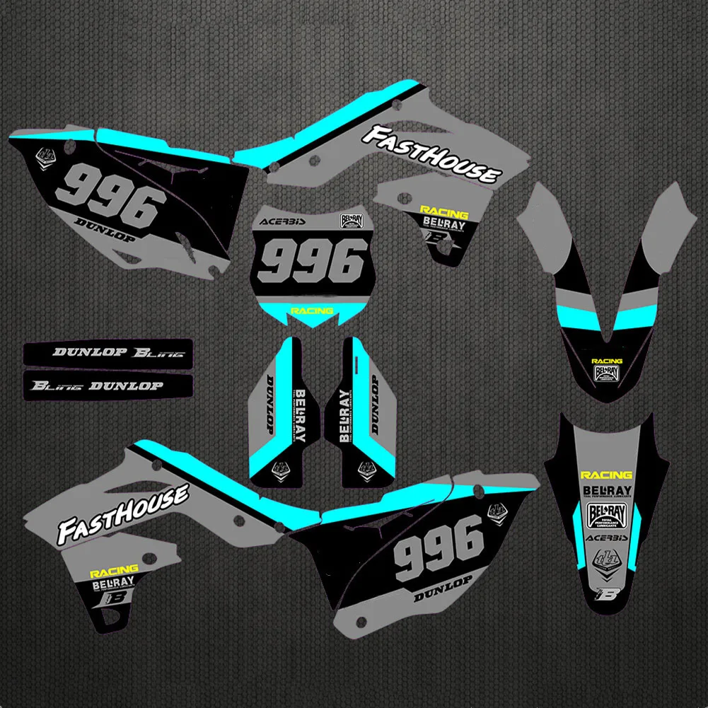 Наклейки с номером и именем на заказ наклейки графические фоны наборы для Kawasaki