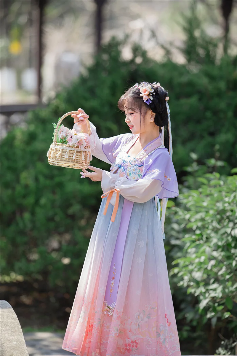 Женский костюм в стиле династии ханьфу традиционное китайское платье для