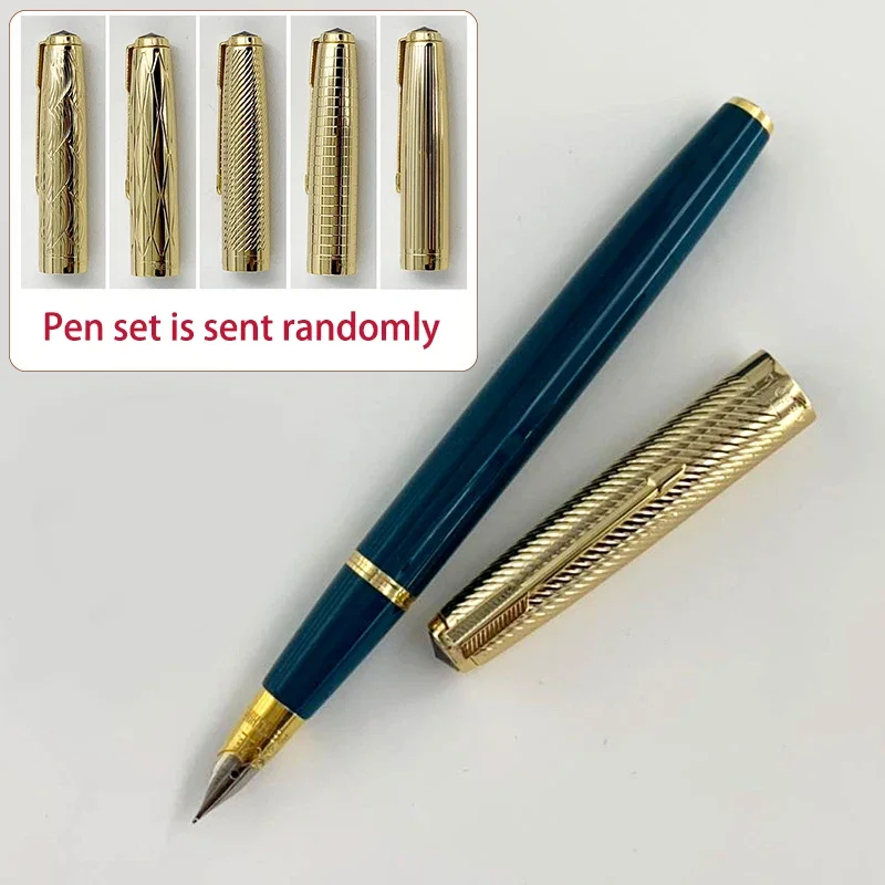 

Перьевая ручка Yong sheng 601A Wave Golden Cap