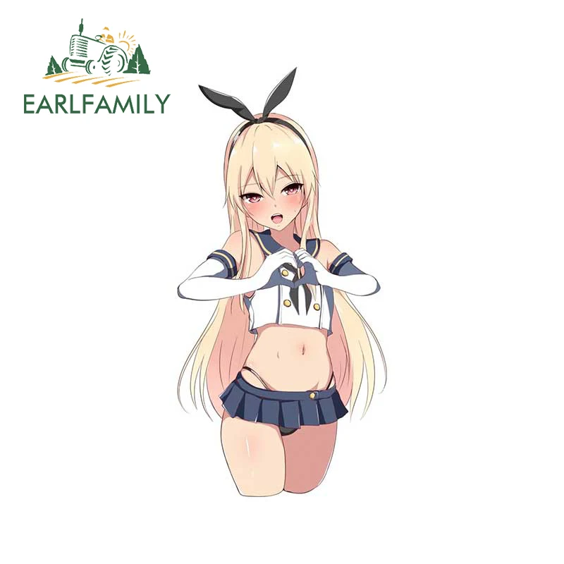 

EARLFAMILY 13 см x 6,3 см для Shimakaze Kantai Коллекция автомобильных наклеек индивидуальные водонепроницаемые Креативные украшения для ноутбука