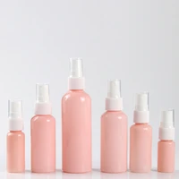 50pcs 1020305060100ml empty pink perfume spray bottles travel liquid cosmetic containers plastic mini sprayer atomizer