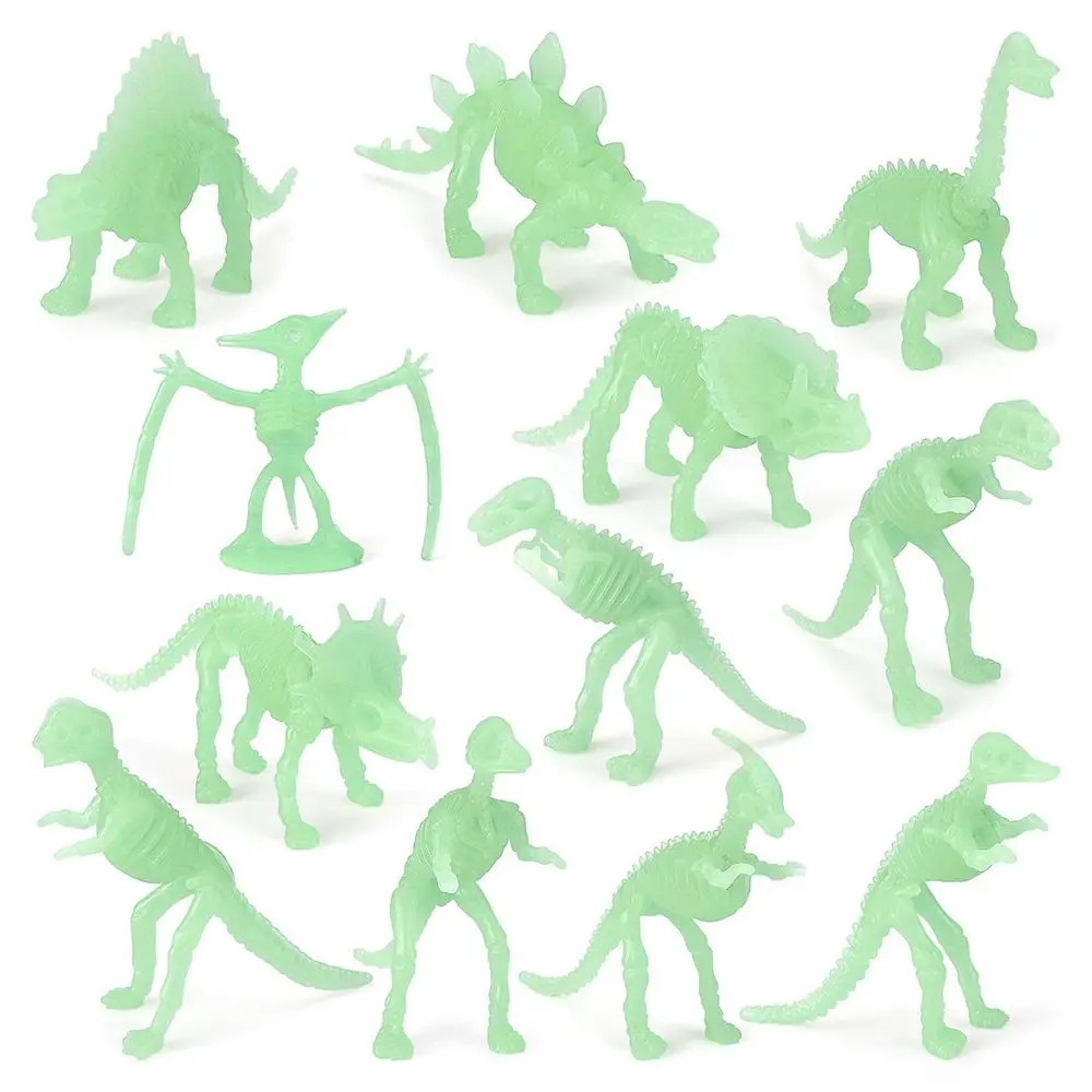 

Nature Science Fluorescent Toy Prehistoric Archaeological Dino Skeleton Model Glow In The Dark Luminous Dinosaur Fossil