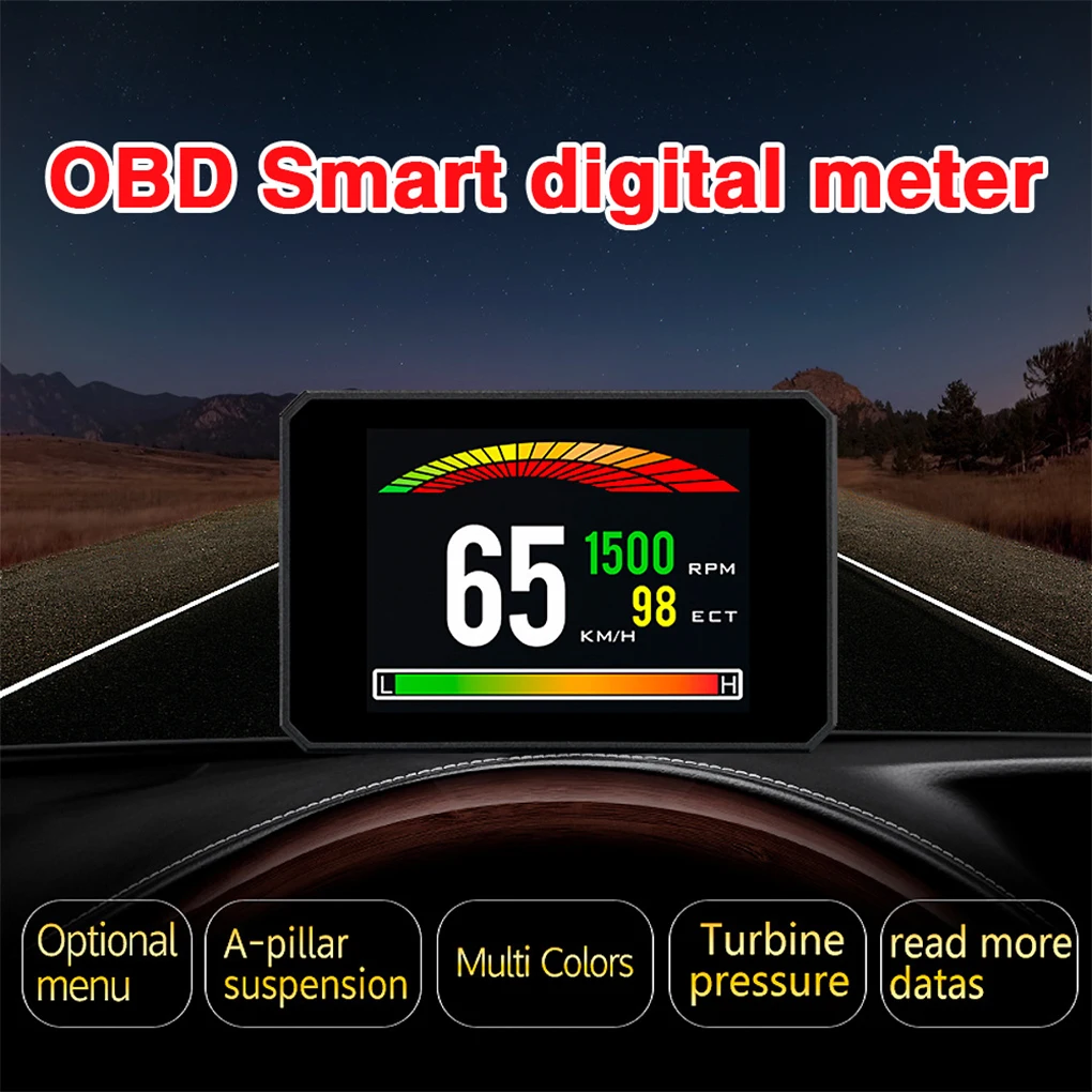 

Дисплей Цифровой Автомобильный спидометр OBD головка датчик скорости проектор аксессуары профессиональное устройство гаджет