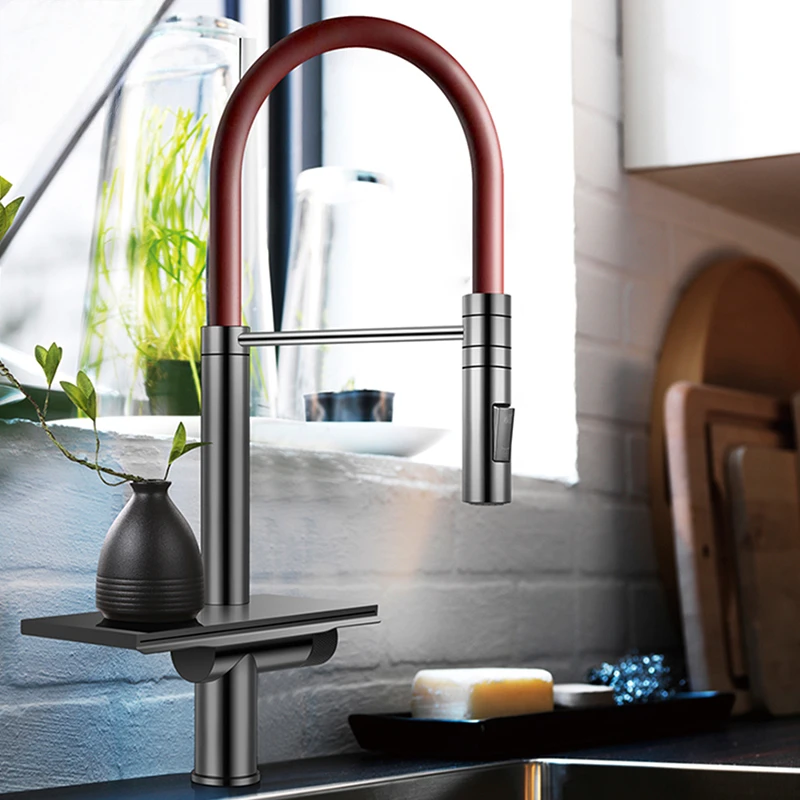 Пистолет Серый Летающий Дождь Водопад Переключатель с одной ручкой Выдвижной