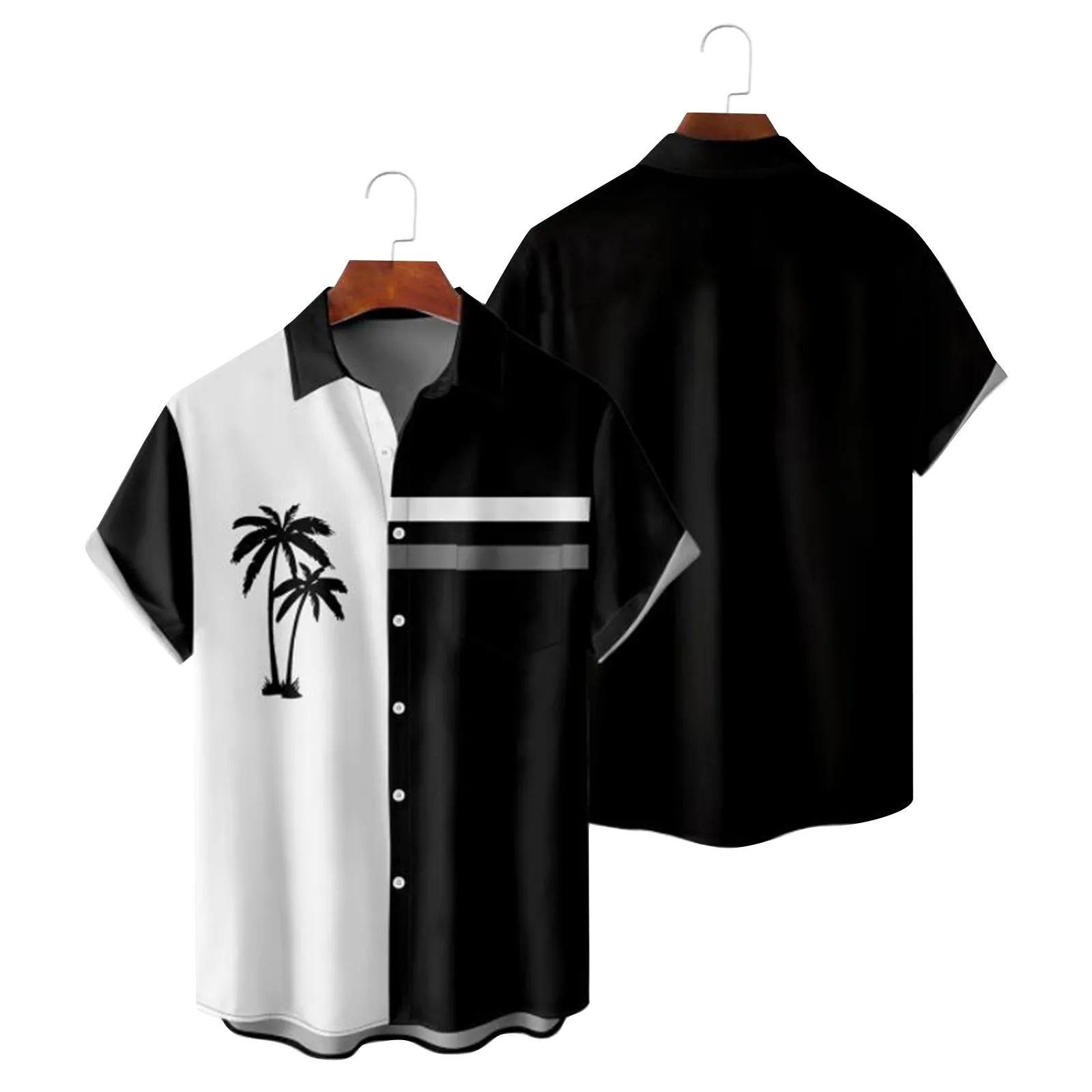 

Fat Shirts for Men Mens Printed Hawaiian Shirts Short Sleeve Button Down Beach Shirts Mens Big And Tall Long Sleeve T Shirts N 1