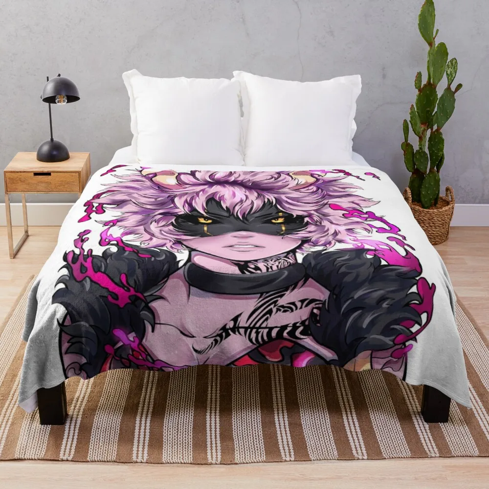 

Villain Mina Throw Blanket Dorm Room Essentials Blanket Wool Beautiful Blankets