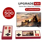 Новинка 2022, портативная игровая консоль K30 в стиле ретро, 500 игр в 1, портативная карманная мини-консоль Ameboy в стиле ретро, лучшие подарки