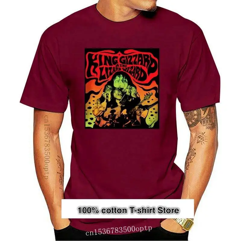 

Camiseta de King Gizzard y The Lizard para hombre, camisa de diseño de mago, marca Retro, regalo, 100%