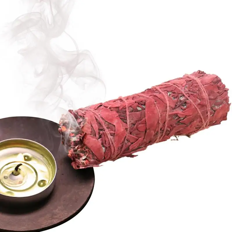 

Sage Smudge Sticks Red Spiritual Incense Sticks Purification Aromatherapy Energy Meditation Yoga Fragrance Sage Smudging Wand