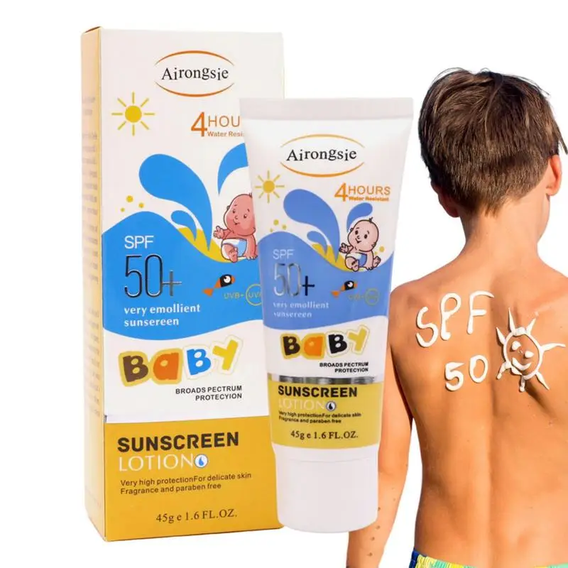 

Sunburn Cream 45g Silky Hydrating Light Sunscreen Face Lotion Soothing Calming Facial Moisturizing Cream For Sensitive Skin