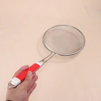 stainless steel flour powder mesh sieves sifters tea oil colander filter strainer with plastic handle for cooking baking