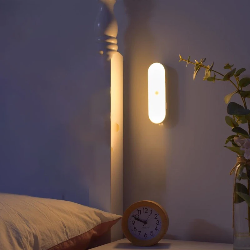 

СВЕТОДИОДНЫЙ ночник в спальню, индукционный светильник с датчиком движения, беспроводной, для детей и кормления, комнасветильник украшение