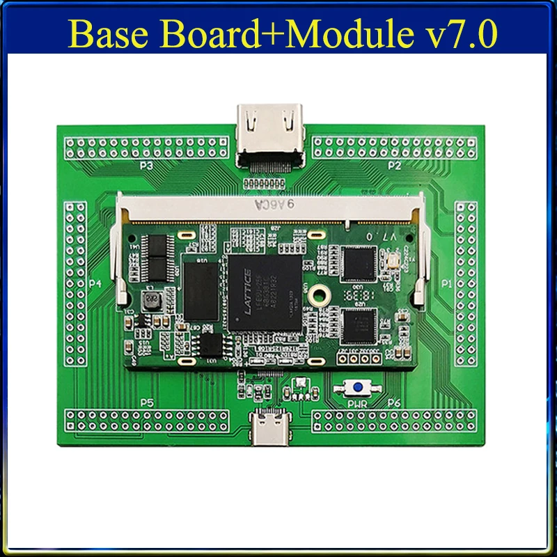 Фото Плата разработки Lattice ECP5 FPGA RISC-V, модуль Colorlight I5 V7.0, расширительная плата Lattice LFE5U, набор инструментов с открытым исходным кодом №1