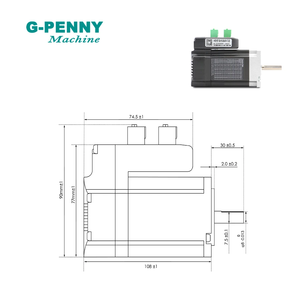 Бесплатная доставка! 100 Вт 36VDC встроенный серводвигатель с драйвером 41Oz-in 3000